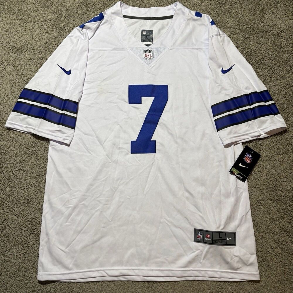 New Nike Dallas Cowboys Trevon Diggs White NFL Jersey Mens Large With Tags
